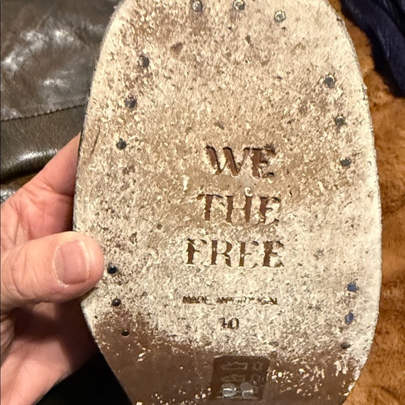 We The Free Distressed Brown Combat Boots - Picture 8 of 12